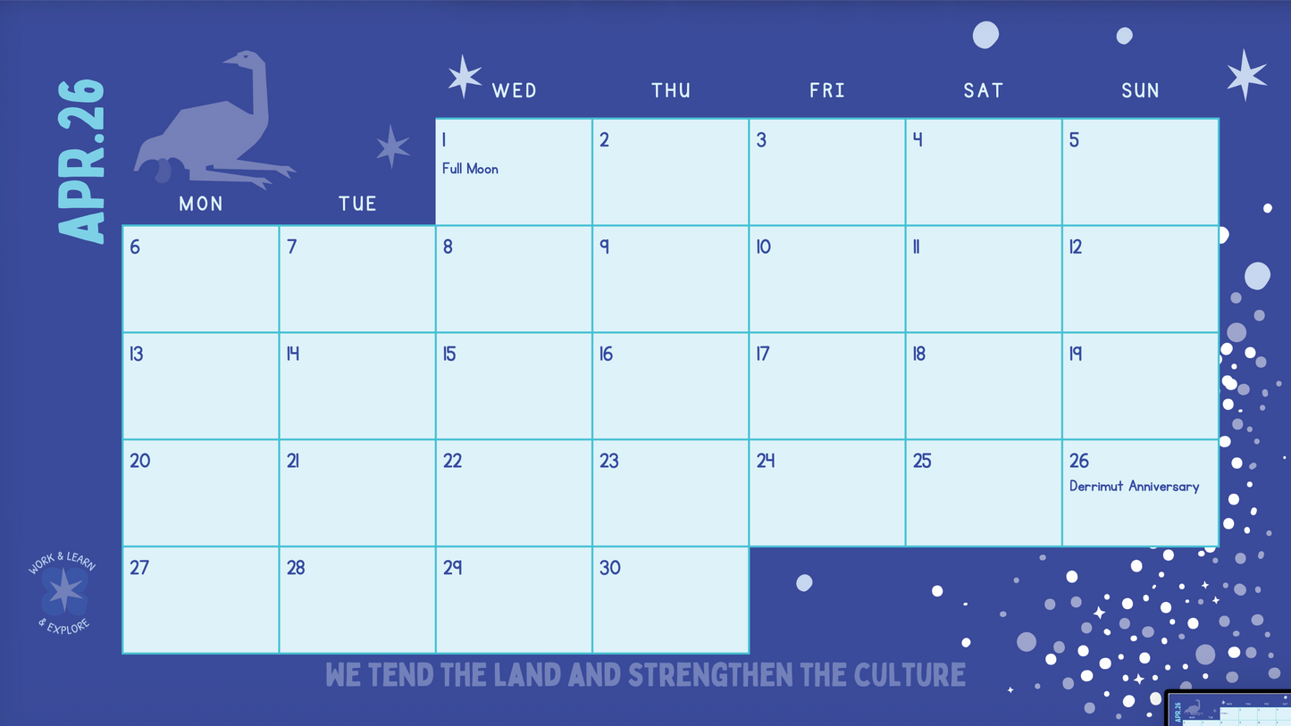 Boonwurrung Seasonal Calendar 2026