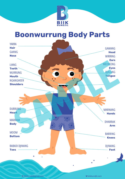 Boonwurrung Body Diagram